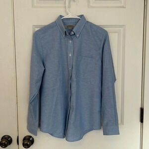 Edwards Oxford button-down shirt size small blue restaurant shirt